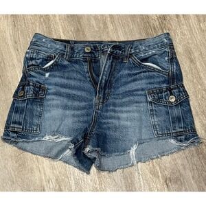 American‎ Eagle cute pocket cut off jean shorts 26 inch waist